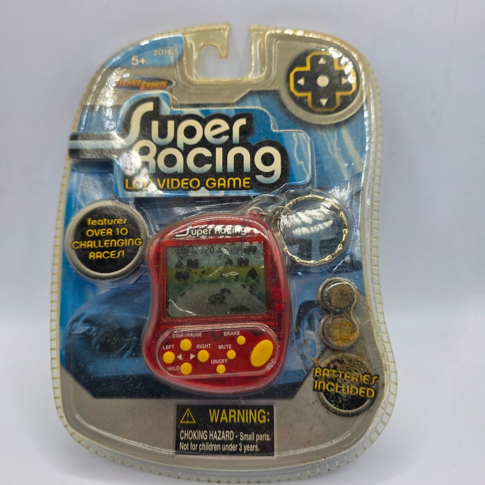 Vintage 2006 Techno Source Super Racing LCD Keychain Game 20182 NEW SEALED